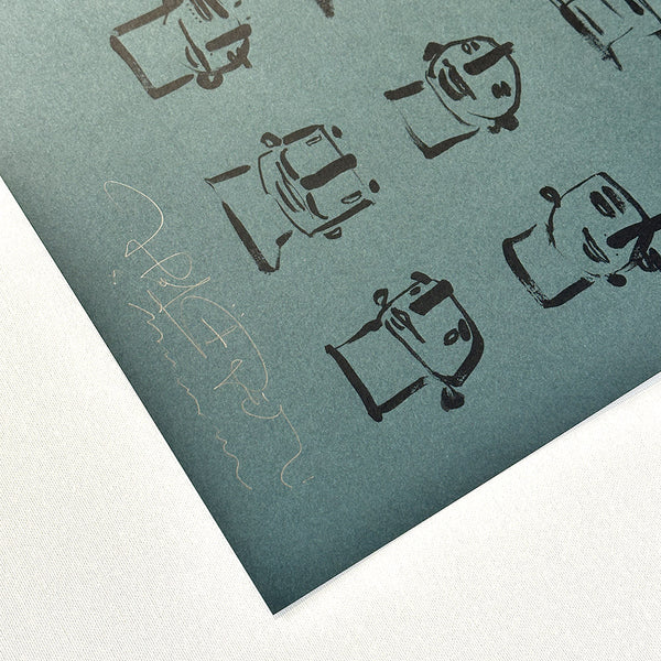 "writing without letters" Siebdruck Edition