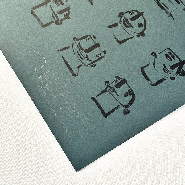 "writing without letters" Siebdruck Edition - Studio Mumm