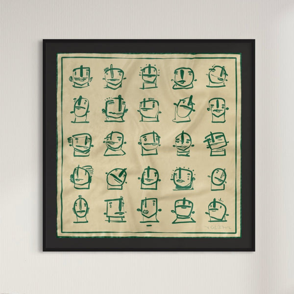 "Calm Thoughts" Seidenschal - Studio Mumm