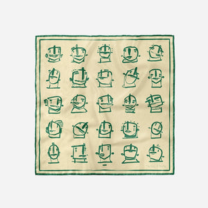 "Calm Thoughts" Seidenschal - Studio Mumm