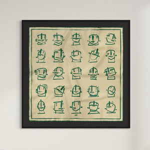 "Calm Thoughts" Seidenschal - Studio Mumm